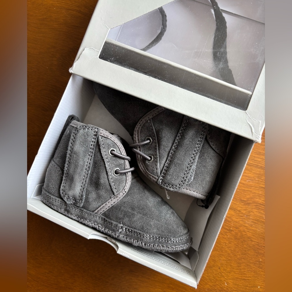 SOLD ** UGG Charcoal Baby/Toddler Boots | NWT